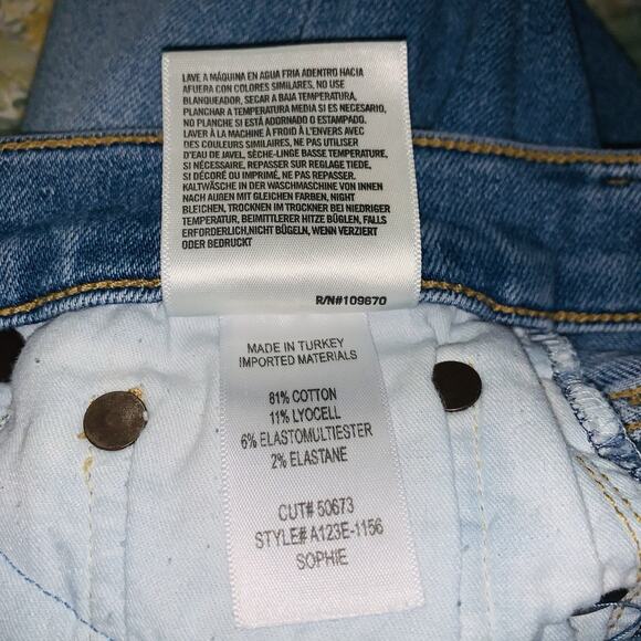 AGOLDE Sophie Skinny Jeans Womens 24 Distressed Mid Rise Stretch Lyocell - Picture 13 of 13